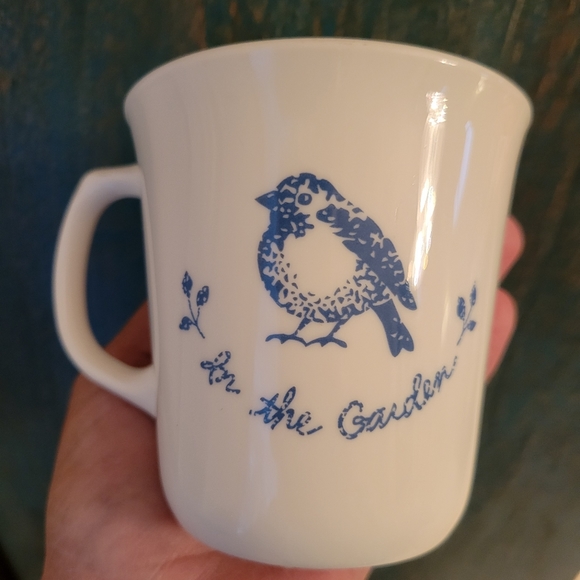 Corning USA "In The Garden" Bird Coffee Cup Mug ~ Cottage ~FINAL PRICE - Picture 8 of 10